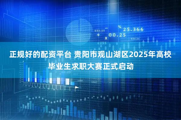 正规好的配资平台 贵阳市观山湖区2025年高校毕业生求职大赛正式启动