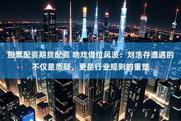 股票配资期货配资 吻戏借位风波：刘浩存遭遇的不仅是质疑，更是行业规则的重塑